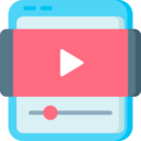 ui,music and multimedia,video player,play button,browser,social media,play,online,feed,online video